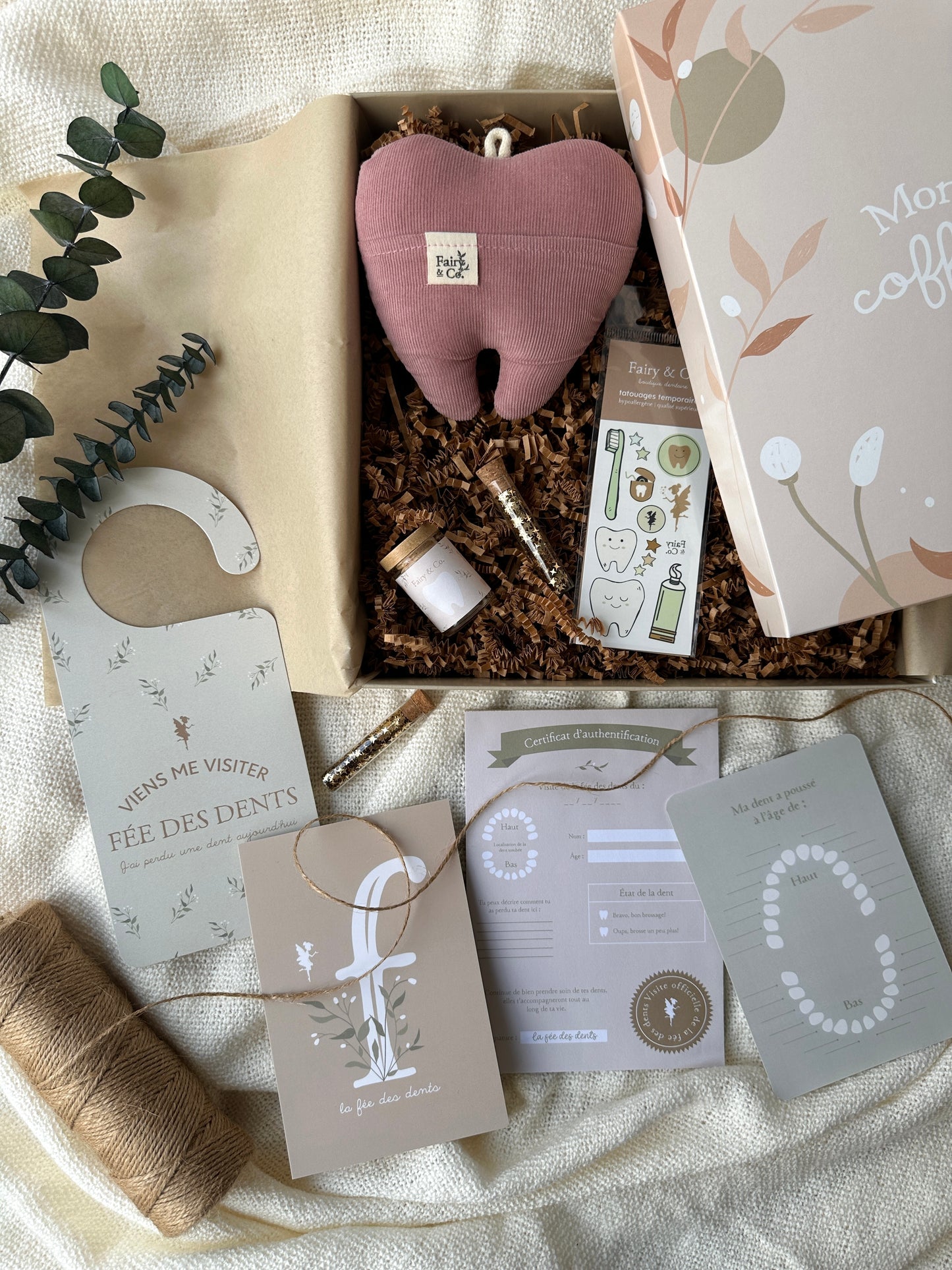 mon coffret de la fée des dents velours, sorbet