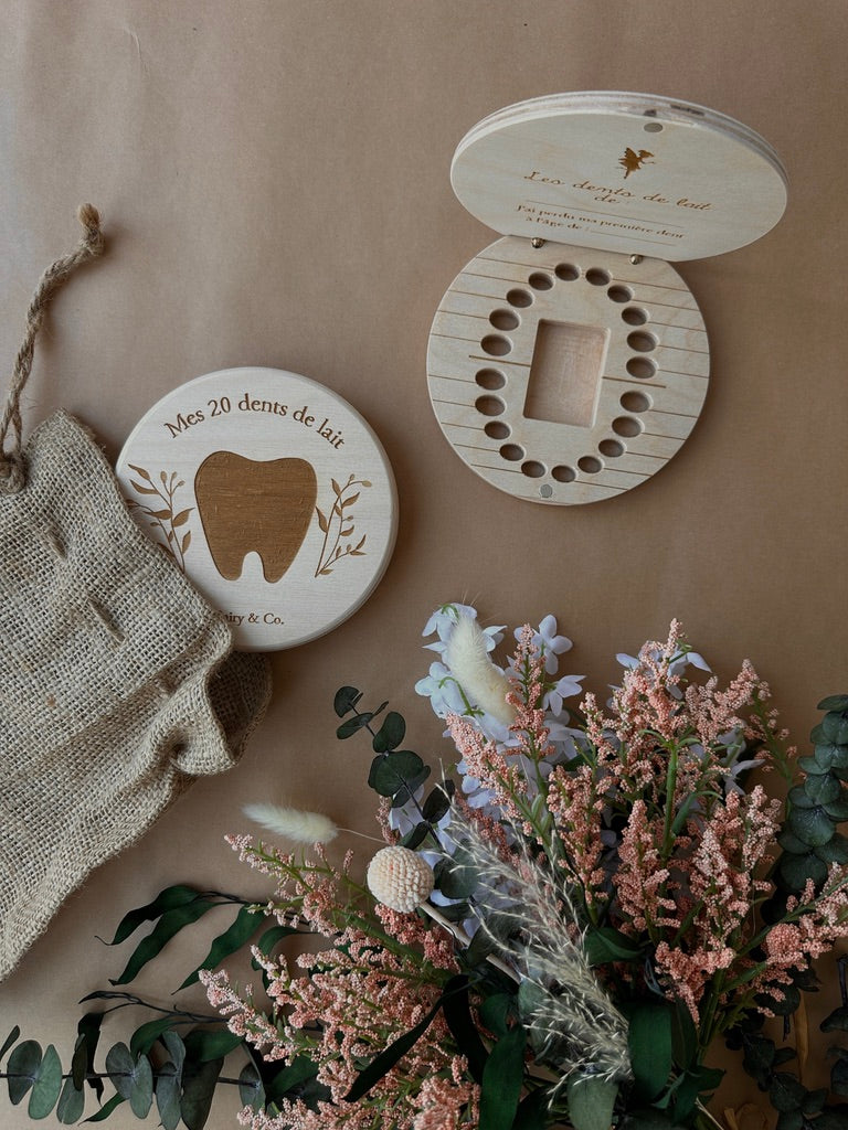 la boîte à dents de lait