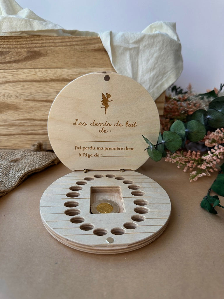la boîte à dents de lait