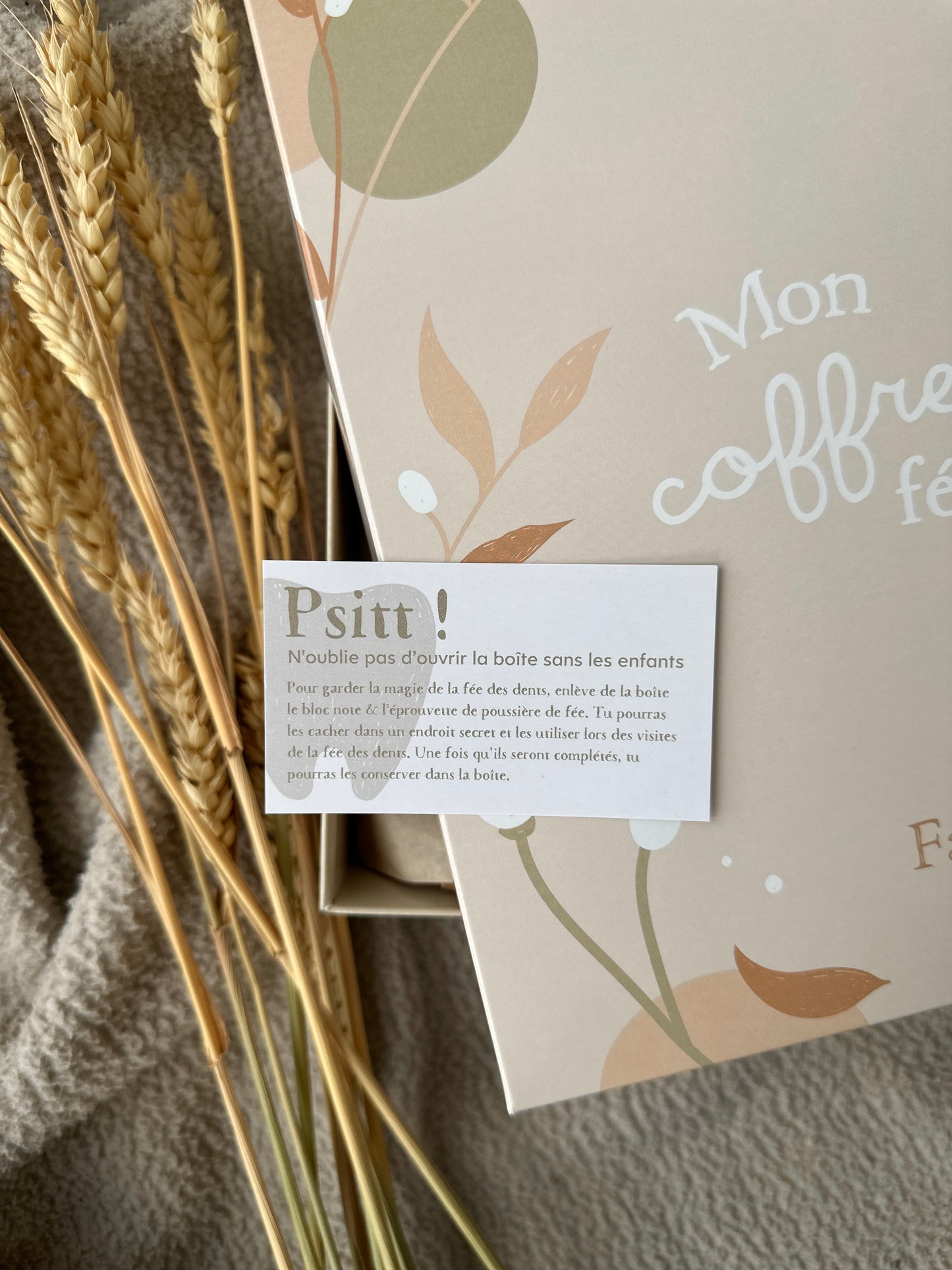 mon coffret Teddy, petites feuilles