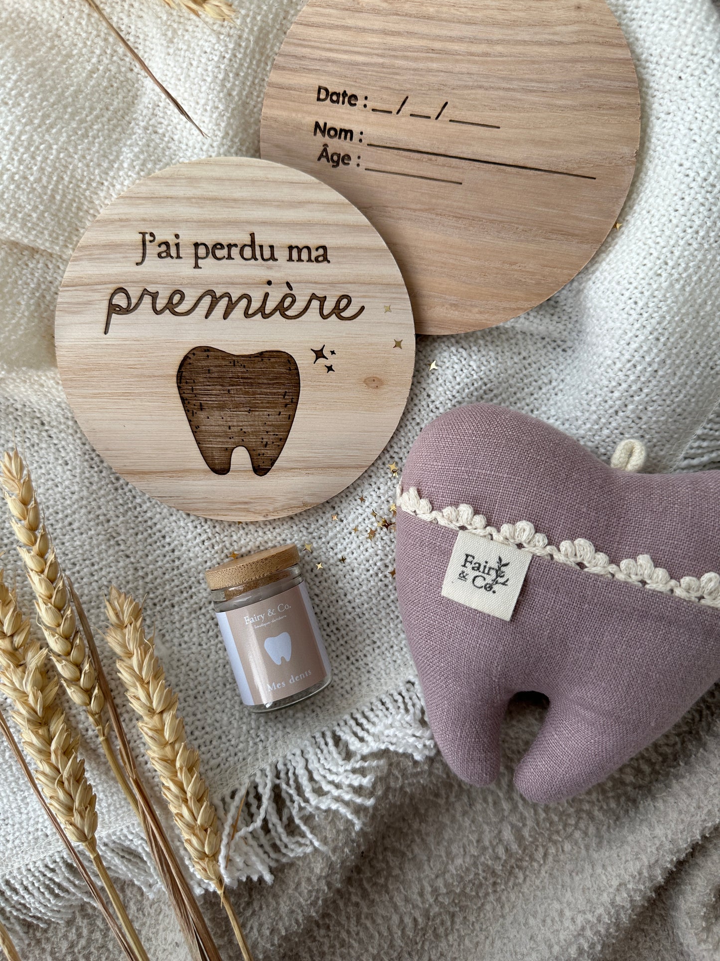 pastille en bois, j'ai perdu ma première dent