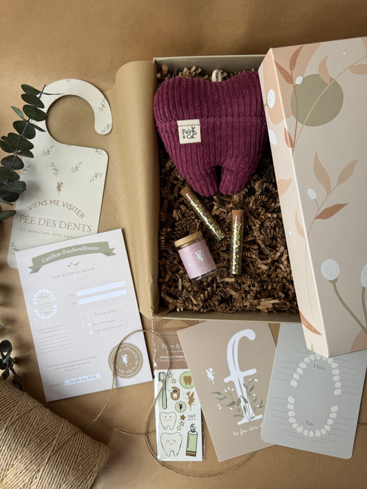 mon coffret de la fée des dents, aubergine