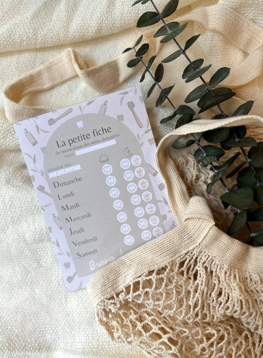 la petite fiche de motivation