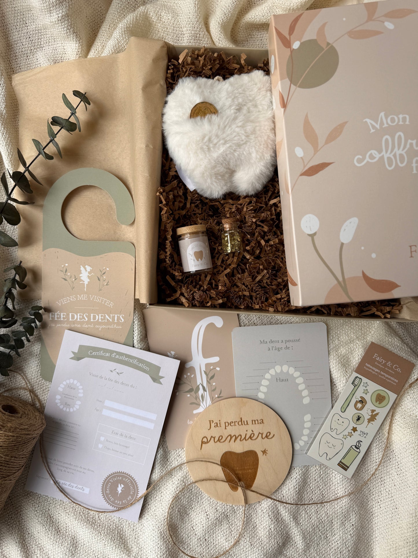 mon coffret de la fée des dents Molly, noisette