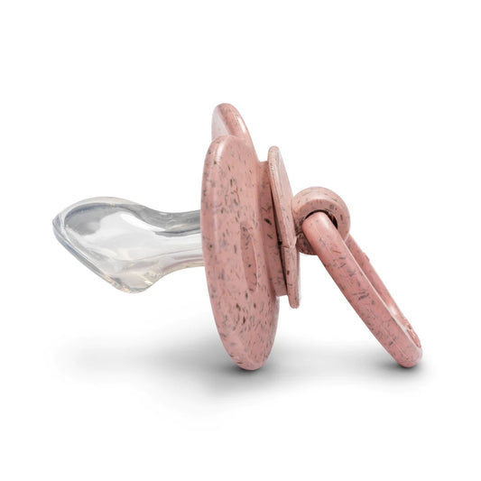 suce en bambou, tétine en silicone orthodontique , faded rose 3-18mois